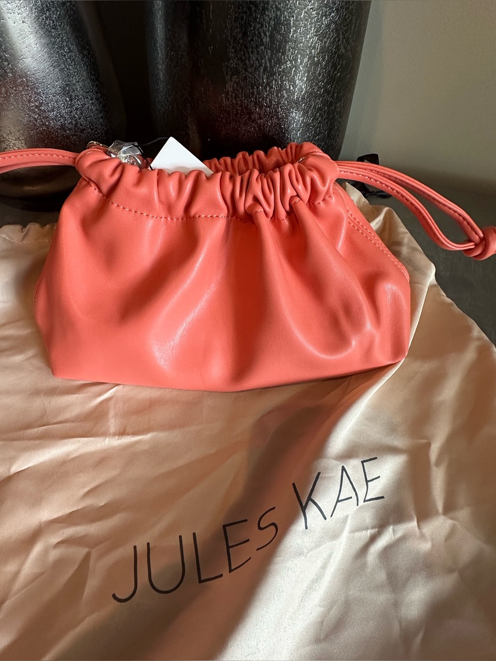 Women’s Coral Chain-Handle Drawstring Bag - Picture 4 of 4